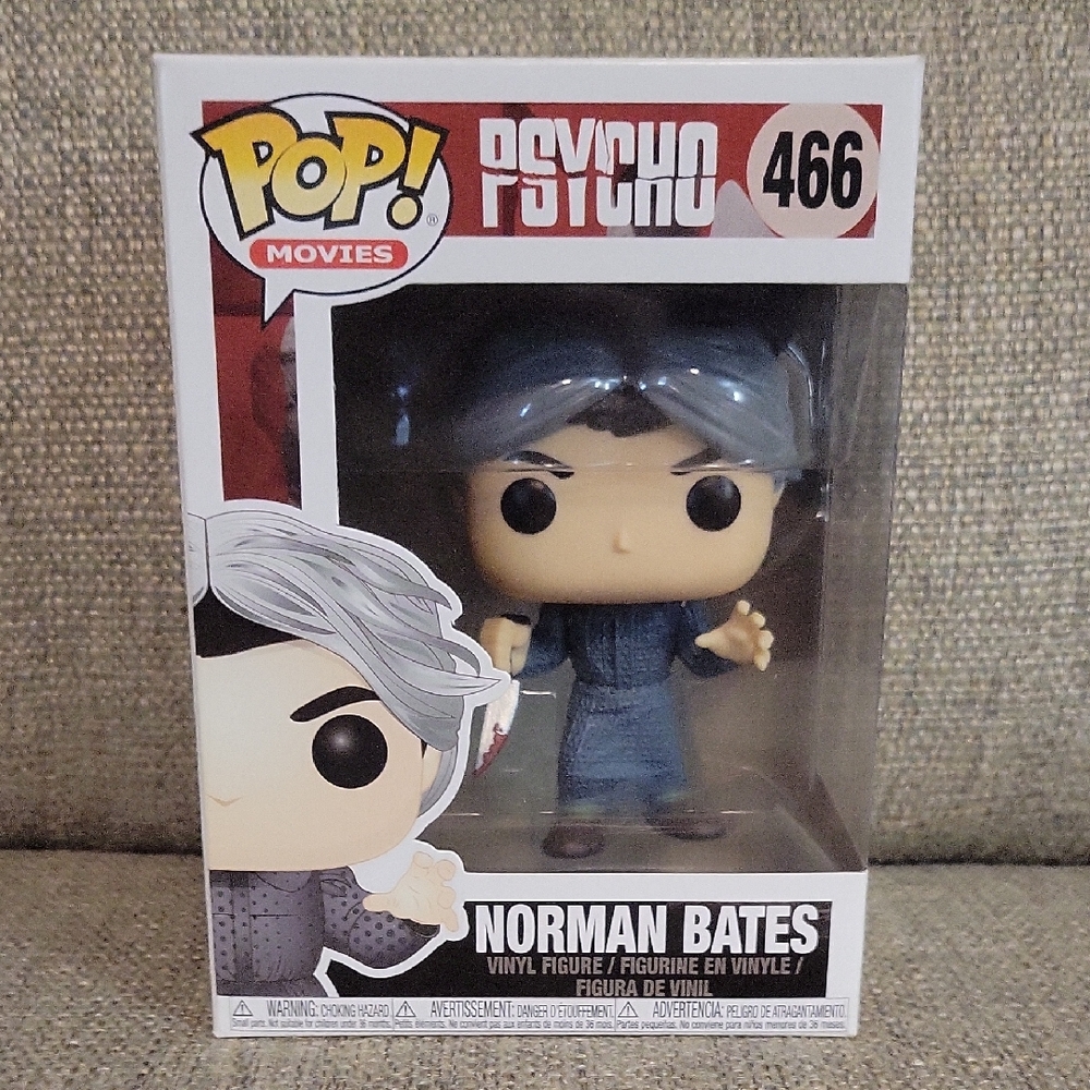 Funko Pop! Norman Bates Vinyl Figure - Black and Blue